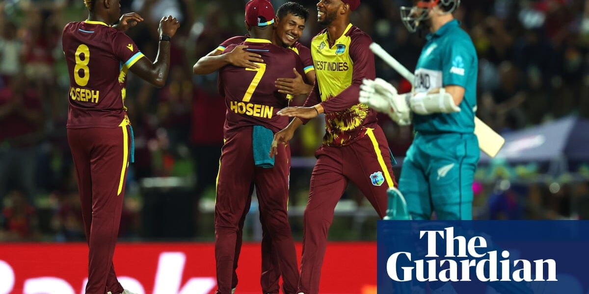 New Zealand on brink of exit after T20 World Cup defeat by West Indies