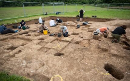 ‘Prehistory under our football pitches’: bronze age finds excavated from Cardiff sports field