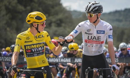 Jonas Vingegaard and Tadej Pogačar in Tour de France: Unchained.
