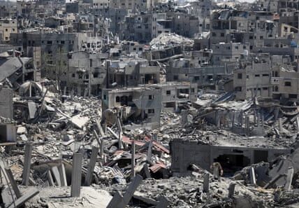 Revealed: the carbon cost of rebuilding Gaza after months of Israeli bombing