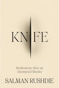 FILE - This cover image released by Random House shows “Knife: Meditations After an Attempted Murder” by Salman Rushdie. The book, about the attempt on his life that left him blind in his right eye, will be published April 16, 2024. Rushdie’s first book since the 2022 stabbing he thought might end his life is both explicit in the violence Rushdie sustains and heroic in the will to live that Rushdie retains. (Random House via AP, File)