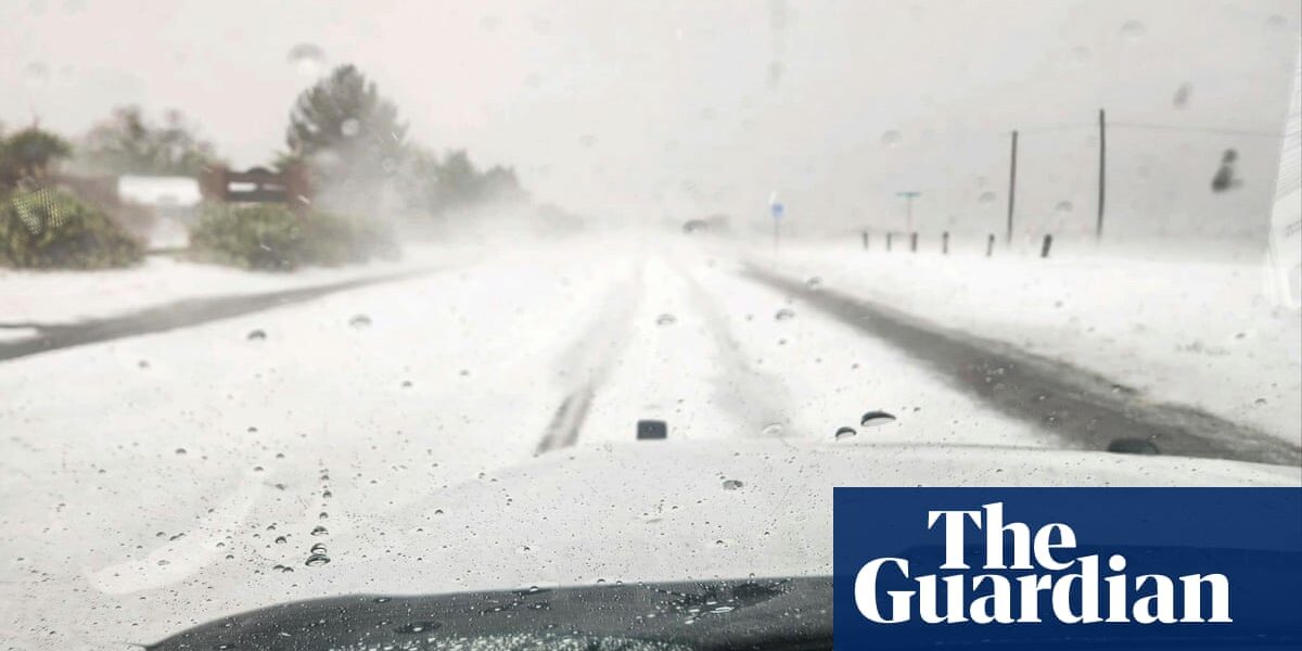 Texas sees snowploughs in May as ‘DVD-sized’ hailstones strike state