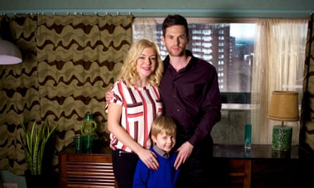 Sheridan Smith, Joel Little and Tom Riley in series two episode The 12 Days of Christine.