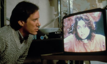 Sweaty paranoia … James Woods and Debbie Harry in Videodrome.