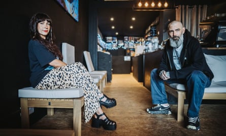 ‘The game gets that a record store is all about developing trust, and building relationships’ Adam and Kim Taylor-Foster, owners of Dark Circles record shop in Hastings.