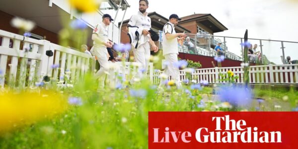 Jimmy Anderson takes six wickets, plus Surrey v Essex and more: county cricket – live
