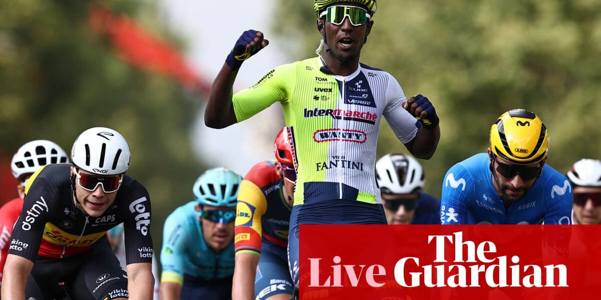 Tour de France 2024: Biniam Girmay sprints to win in Turin on race’s longest stage – as it happened